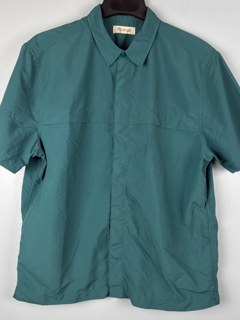 Madewell Shirt Men M Evergreen (Re)Sourced Everywear Boxy Camp Counselor Fishing